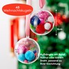 THE TWIDDLERS 48 Transparent Christmas Baubles for Filling, 6 cm,