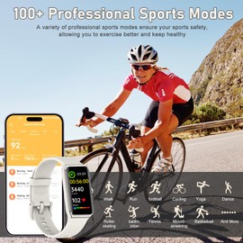 Fitness Tracker with Step Counter/Calories/Stopwatch, Activity Tracker, Health Tracker with Heart Rate Monitor, Sleep Tracker,1.47 Touch Color Screen, Pedometer Watch for Women Men