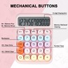 DANRONG Mechanical Switch Calculator with Big Buttons, Calculators Desktop, 12