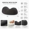 Contoured Cervical Pillow for Comfortable Sleep – Supportive Adult Bed
