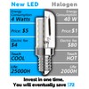 E12 Dimmable LED Light Bulb Equivalent 25w-40W, AC120V 4W 450lm