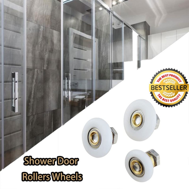 tooloflife Replacement Shower Door Rollers Wheels for Bathroom Kitchen Door