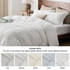Bedsure 100% Washed Cotton Duvet Cover Queen Size - Natural