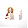 Mobestech Car Wiper Sticker Jesus Decal for Shepherd Theme Removable