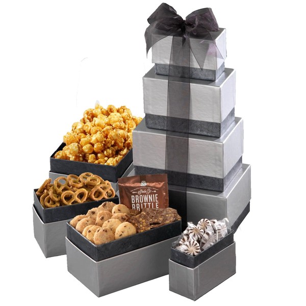 Gift Basket with Assorted Sweets, Cookies and Nuts