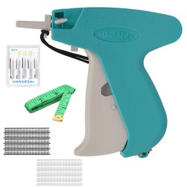 Stitch Gun for Clothes, Micro Tagging Gun Kit for Clothing with 5 Fine Needles - 500 Black & 500 White Micro Fasteners, Mini Stitch Tag Gun for Home Quick Stitch Sewing Gun with Tape Measure