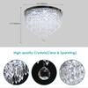 YPQXYHDA Modern Crystal Chandeliers LED 5 Tier Crystal Ceiling Light