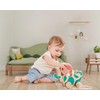 Hape Wooden Walk-A-Long Kitten Pull Toy| Roll & Rattle Push