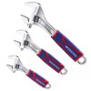 WORKPRO 3PCS Metric/SAE Wrench Sets 6" 8" 10" Adjustable Wide