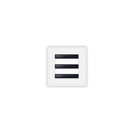 BUILDMART - 6x6 MUD-in Air Vent Cover - Drywall MUD in White Air Vent - MUD Linear Slot Diffuser - Register Grille for Ceiling and Walls - Texas Buildmart