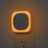 YUNLEX 2 Pack Plug in Dimmable Amber Night Light, Auto