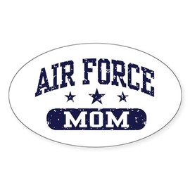 CafePress Air Force Mom Oval Car Bumper Sticker