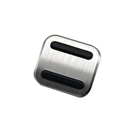 TADOKAPATU T-JTY1 Parking Foot Brake Pedal Cover, Anti-Slip, Rubber, Aluminum Alloy Material, 1 Piece Fits Honda, Mazda, Suzuki, Silver