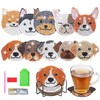 East Leaf Diamond Art Bead Art Coaster Kit Dog DIY