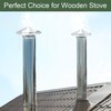 YOKIVE 1 Pcs 5-Inch Round Chimney Cap, Galvanized Iron Cone