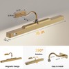 Kryoza Brass Wireless Picture Light for Wall with Motion Sensor