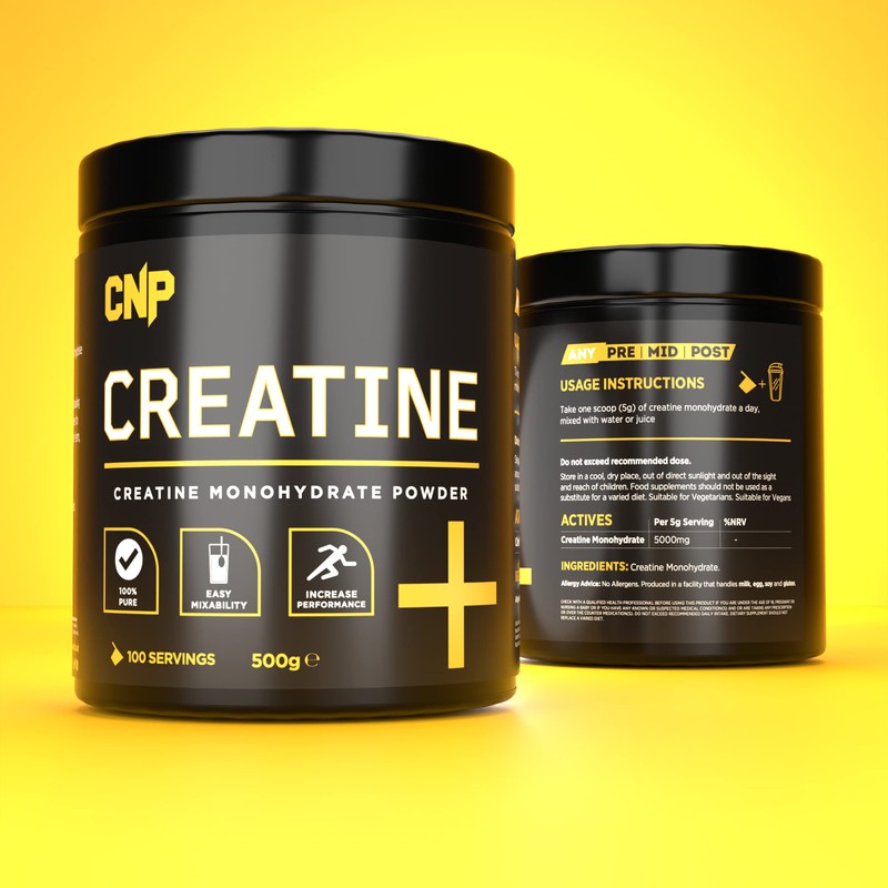 CNP Professional Creatine Range, 500g / 250g Creatine Monohydrate Powder,