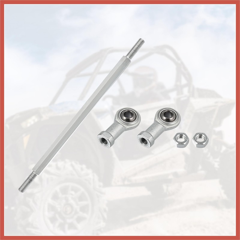 ACROPIX 2pcs 210mm Length 8mm Hole Diamete Adjustable Steering Tie