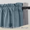 RYB HOME Swag Valances for Living Room, Linen Blend Curtains