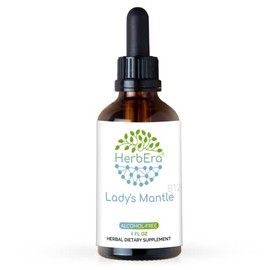 Lady's Mantle B120 Alcohol-Free Herbal Extract Tincture, Concentrated Liquid Drops Natural Lady's Mantle (Alchemilla vulgaris) (4 fl oz)