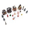 Lighted Christmas Village Sets with Figures Resin 80mah Exquisite Christmas