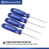 MichaelPro 4-Piece Precision Hook and Pick Set, Precision 90 Degrees,