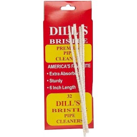 Dills Pipe Cleaners - Red Weekly Sturdy Bristle - (Pack of 6, 192 Total)