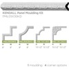 Ekena Millwork PML01X00KD-CASE-8 Kendall (8-Pack) Panel Moulding, 1 5/8"H x