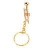Trumpet Key Chain Pendant Metal Brass Fashionable Stylish Musical Instruments