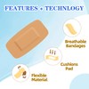 Assorted Bandage Variety Pack (800 Pcs), Waterproof & Breathable Large