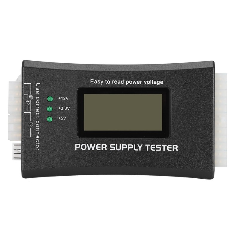 Haosie PC Power Supply Tester, Power Detector, 20/24Pin with LCD