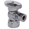EZ-Fluid 1/2" FIP Iron Pipe x 3/8" Compression Chrome 1/4-Turn