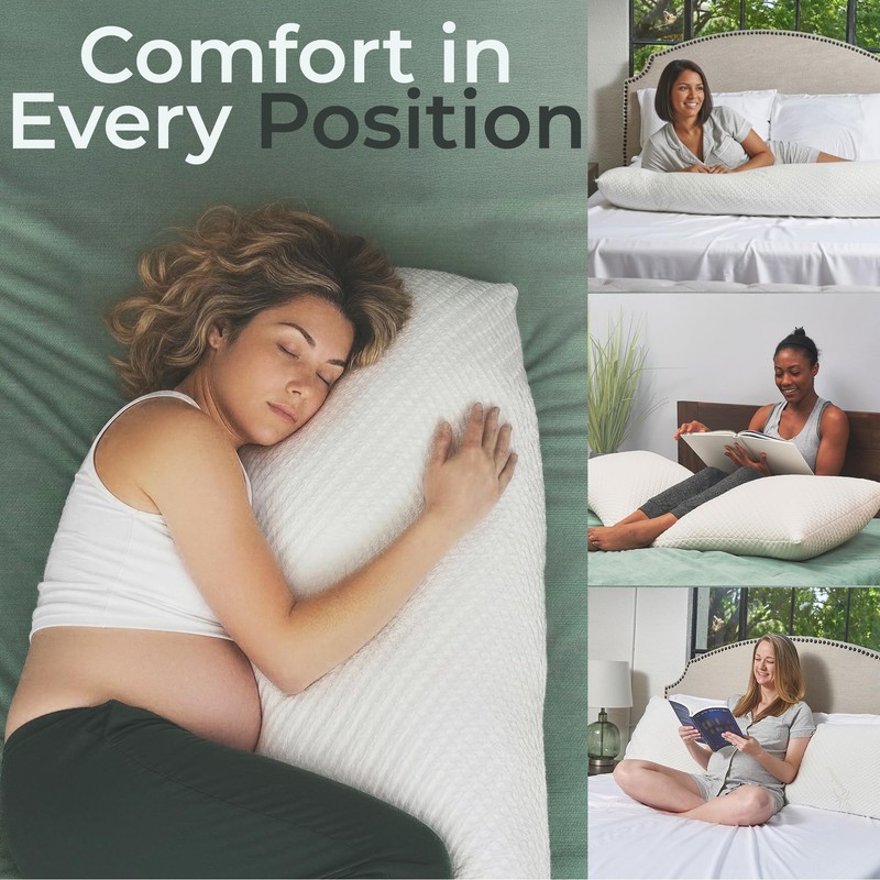 Snuggle-Pedic Body Pillow for Side Sleepers for Adults - Full