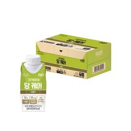 Green Via 정식품그린비아 당케어 곡물맛 균형영양식 200mlx18팩 Jeong Sik Food Green Via Sugar Care Grain Flavor Balanced Nutritional Meal 200ml x 18 Packs