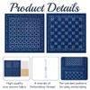 FREEBLOSS 4 Set Sashiko Coasters DIY Kit with Instructions Japanese