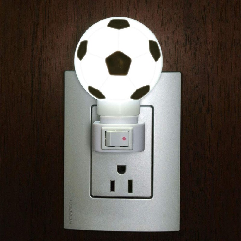 Lloyd's LP-86 Luz de Noche, Figura de Soccer, color Blanco/Negro,