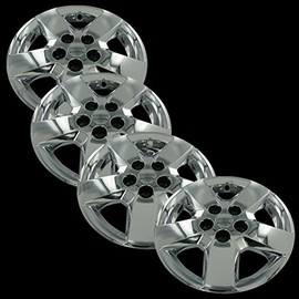DeluxeAuto 2007, 2008, 2009, 2010, 2011, 2012 Chevy HHR Chrome Factory Replica Bolt-ON Wheel Covers/HUBCAPS (Set of 4) - 16"