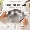Toutrop Titanium Hammered Soup Pot, Nonstick Soup Pot, Large Cooking