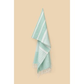 Organic Cotton Turkish Beach Towels So You'll Be Dry in No-Time - Sand Resistant Beach Towels for Fun Adventures - Turkish Blanket - Great Sand Free Beach Towel - Turkish Bath Towel - 71"x37" (Teal)