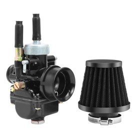 PHBG 17mm 19mm 21mm Racing Carburetor black carb with air intake for Dellorto PHBG DIO JOG 50cc 90cc BWS100 for Puch Yamaha Zuma (21mm)