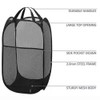 Bud Mesh Pop up Laundry Hamper with Portable Handles, Collapsible