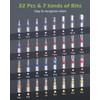 KeeKit 34 in 1 Ratchet Screwdriver Set, DIY Magnetic Screwdriver