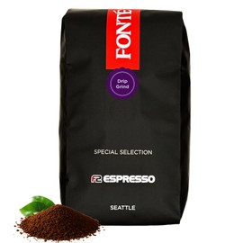 Fonte Coffee Roaster - Drip Coffee - Medium-Dark Fresh Roast - Roasted in Seattle - Single Origin - Sweet, Caramel, Cocoa - 12 oz - F2