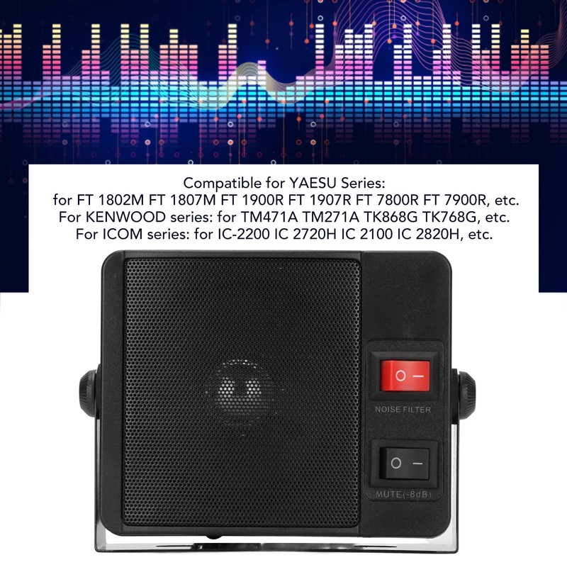 TS 750 Car Radio Speaker, External Communication Speaker with Base