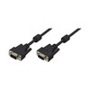 LogiLink VGA Kabel mit Ferritkernen, schwarz, 5 m