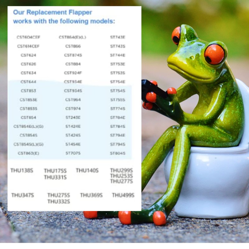 TOTO Style THU253S/THU277S/THU500S Flapper - FITS ALL 3 Inch Flush