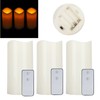 3PCS Remote Control Electronic LED Simulation Candle Lamp for Home