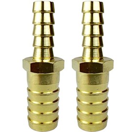 2PCS Brass 5/16"x1/2" Barb Hose ID Reducer Reducing Brabed Fitting Splicer Mender Union by CX WONDERLAND