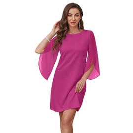 RUMIA Church Dresses for Women 2025 Vestidos Elegantes de Mujer para Fiesta Dark Rose XL