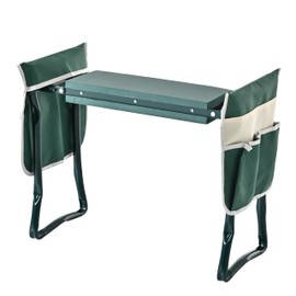 AceAccs Garden Kneeler and Seat, Heavy Duty Foldable Gardening Stool with Thicken Soft Kneeling Pad, 2 Tool Pouches, 2-in-1 Portable Gardening Gifts for Women Men Seniors